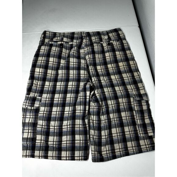 M. Gordon Cargo Shorts Mens Sz 38 Classic Outdoor Utility Cotton Plaid Check 26” - Picture 10 of 11